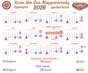 Egynapos elvonulás időpontok 2026
