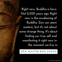 Buddha éppen most születik